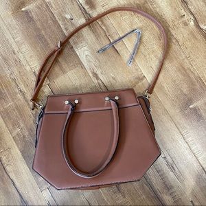 Brown Shoulder Bag With Matching Bracelet